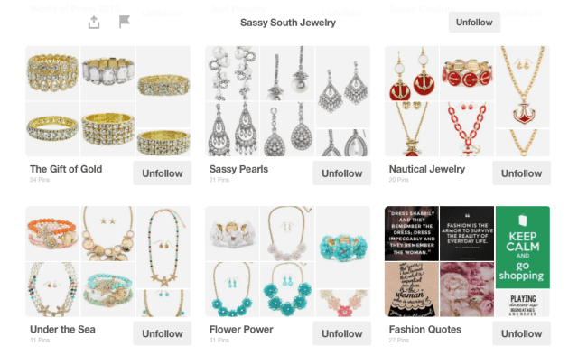Sassy South Jewelry Pinterest Page